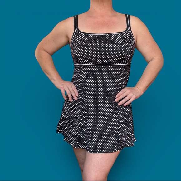 Great Lengths Other - Polka Dot Swim Dress Size 14